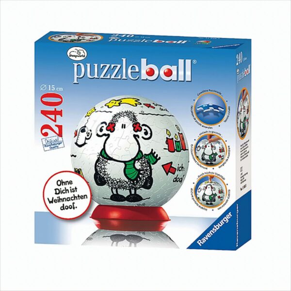 Puzzleball 240 Teile - Sheepworld - Ohne Dich ist Weihnachten doof