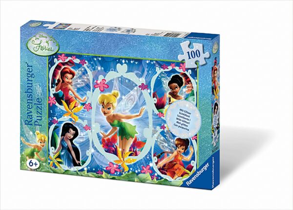 Disney Fairies: Glöckchen, 100 Teile XXL Glitter Puzzle