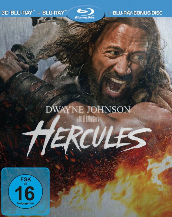 Hercules (Blu-ray 3D, + Blu-ray 2D, + Bonus-Blu-ray, Limited Edition, Steelbook)