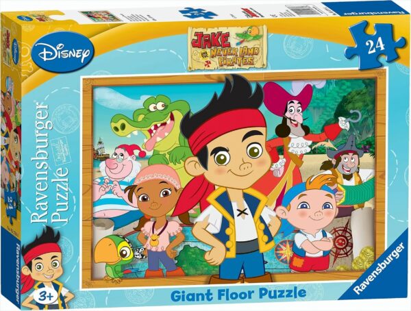 Jake and Neverland Pirates Großes Bodenpuzzle - 24 Teile Disney Junior