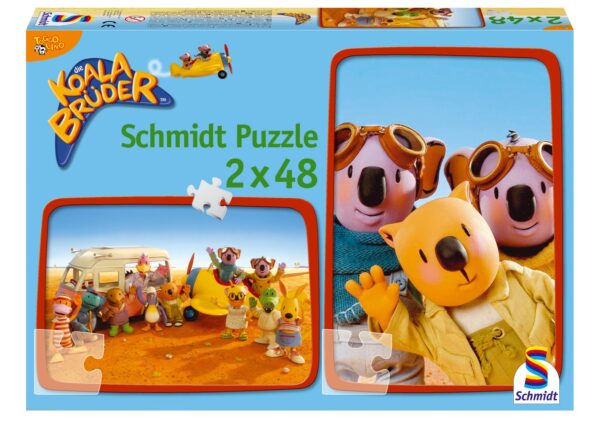 Die Koala Brüder - Alle Freunde, Kinder-Puzzle, 2 x 48 Teile