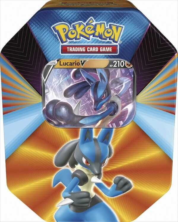 Pokemon Spring Tin-Box 3 Lucario-V Deutsche Ausgabe