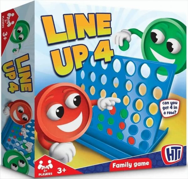 Line Up 4 In A Row Four In A Line Board Game Family Fun-Indoor