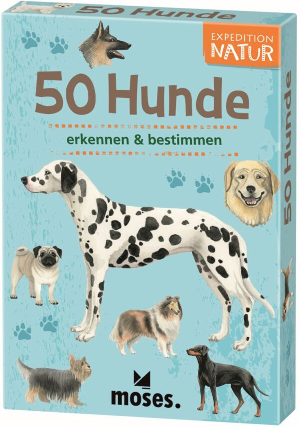 Expedition Natur 50 Hunde Bestimmungskarten im Set Mit spannenden Quizfragen