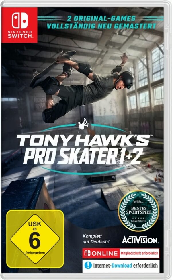 Tony Hawks Pro Skater 1+2 SWITCH Remastered