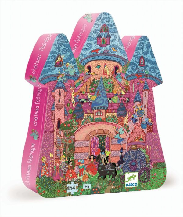 Djeco - Formenpuzzle: The fairy castle - 54 pcs