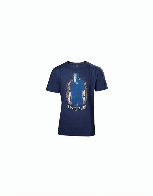 Uncharted 4 T-Shirt -L- A Thief's End, blau