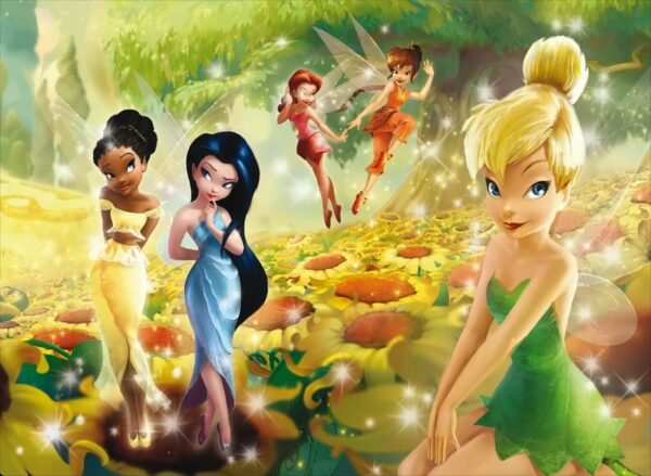 Clementoni Supercolor Maxi Puzzle 104 Teile - Disney Fairies: Morning glow meadow