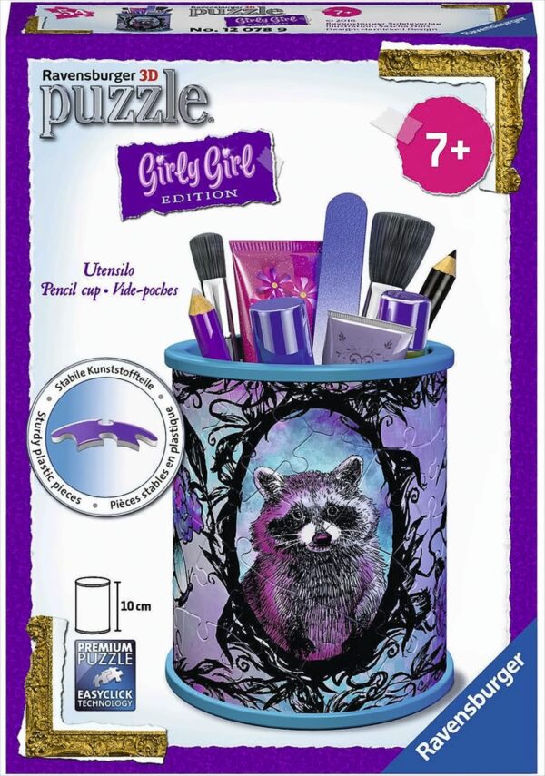 3D Puzzles - Girly Girl Edition - Utensilo - Animal Trend, 54 Teile