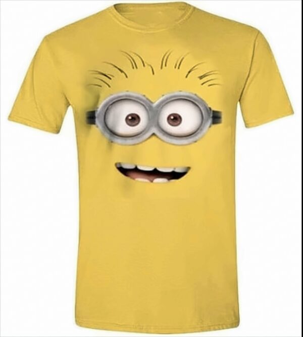 T-Shirt Minions Face L gelb