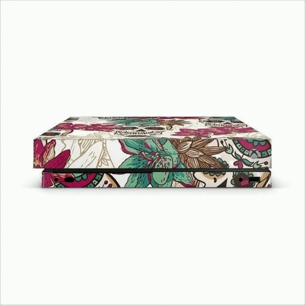 XBOX ONE X Skin - Design Aufkleber Skull Flower White