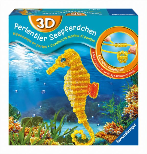 3D-Perlentier Seepferdchen