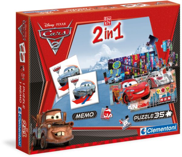 2 in1 Cars 2 (Memo+ Puzzle)