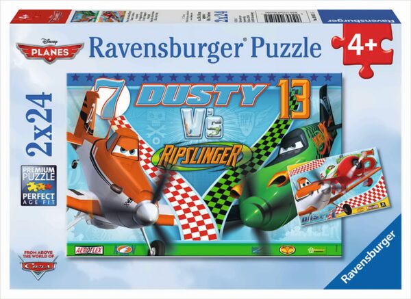 Dusty, der mutige Flieger 2 x 24 Teile Puzzle