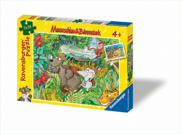 Auf Entdeckungstour, 2 Motive - 20 Teile Puzzle