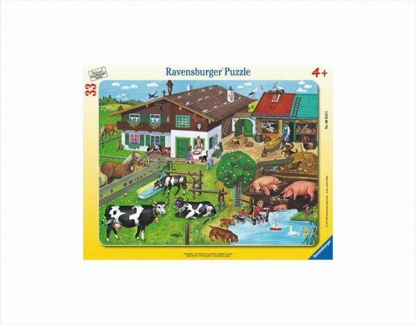 Tierfamilien - Rahmenpuzzle