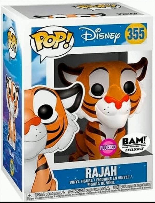 Exklusiver Disney Aladdin Funko Pop Rajah Beflockung