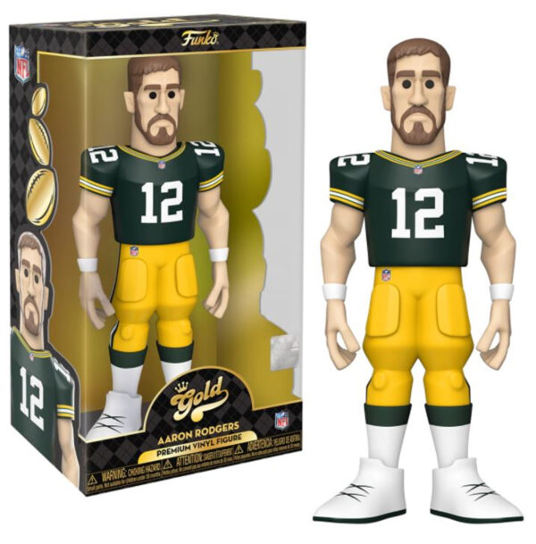 NFL - Aaron Rodgers Gold Vinyl Figur 30 cm