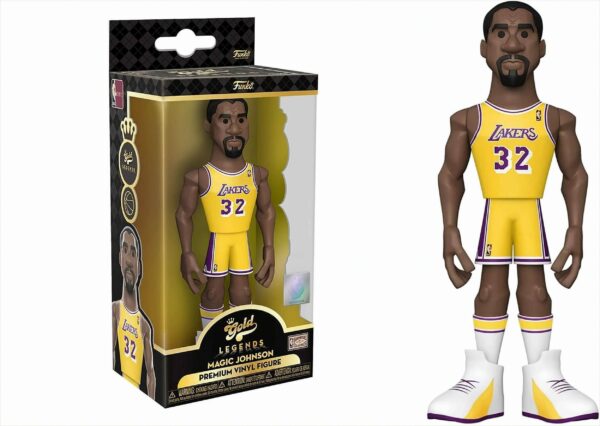 NBA - Magic Johnson Gold Vinyl Figur 13 cm