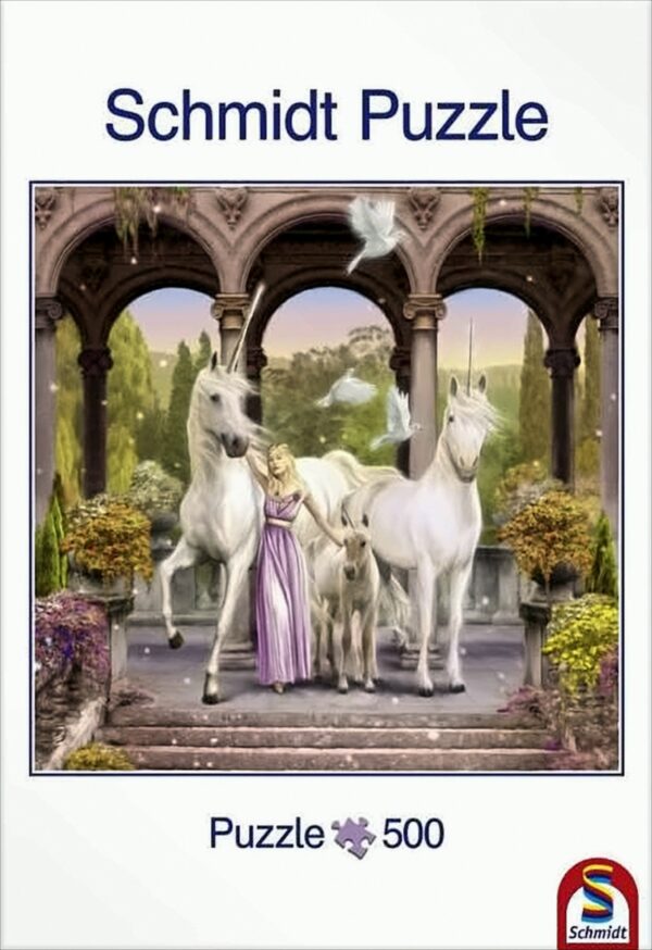 Einhornprinzessin, 500 Teile Quadratpuzzle