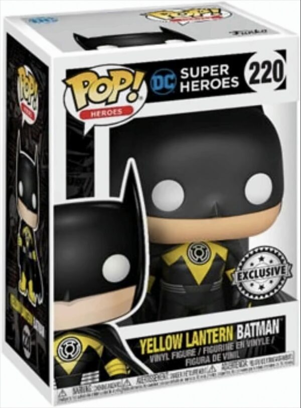 Figur POP DC Comics Yellow Lantern Batman Metallic Exclusive