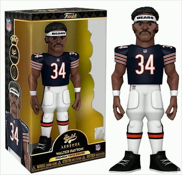 NFL - Walter Payton Gold Vinyl Figur 30 cm