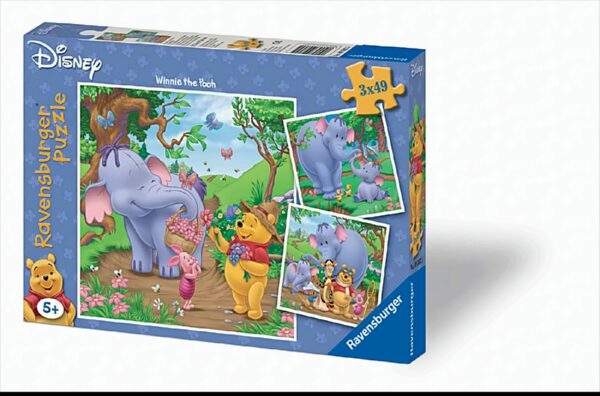 Heffalumps, 3 Motive - 49 Teile Puzzle