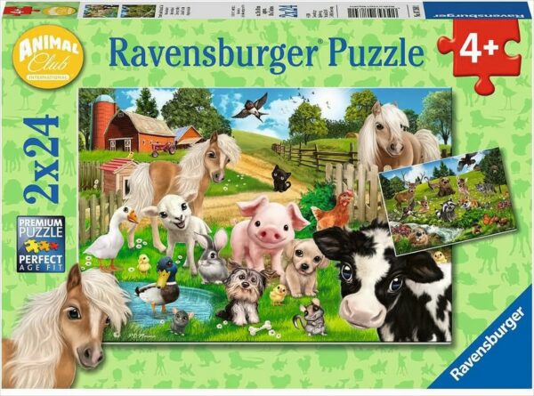 Ravensburger Spiel - Tierfreunde/Animal Club, 2x24Teile