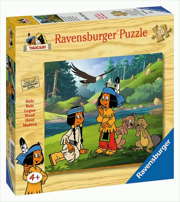 Holzpuzzle - Yakari und Regenbogen, 30 Teile