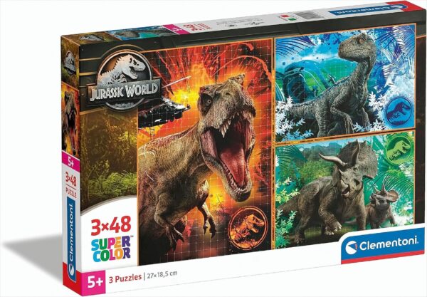 Jurassic World Puzzle 3 x 48 Teile