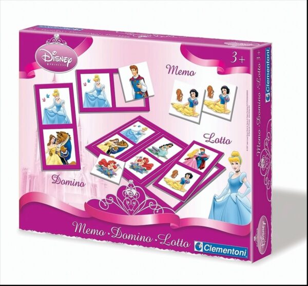 Disney Princess - 3in1 Memo-Domino-Lotto