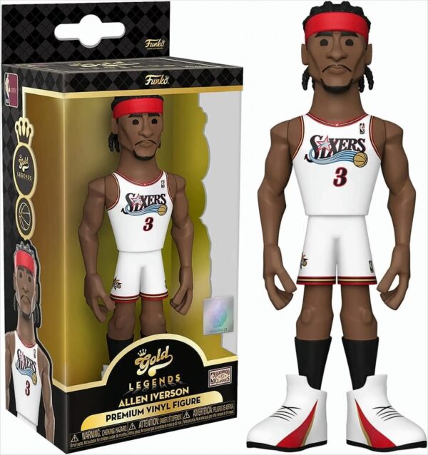 NBA - Allen Iverson Gold Vinyl Figur 13 cm