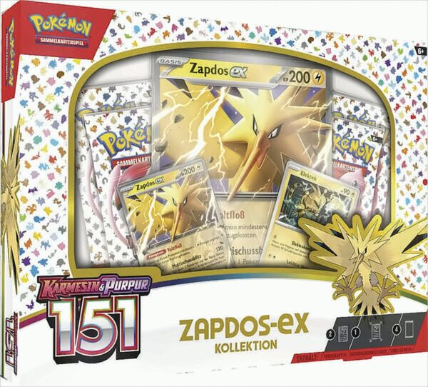 Pokemon Kollektion Karmesin & Purpur – 151 Zapdos-ex