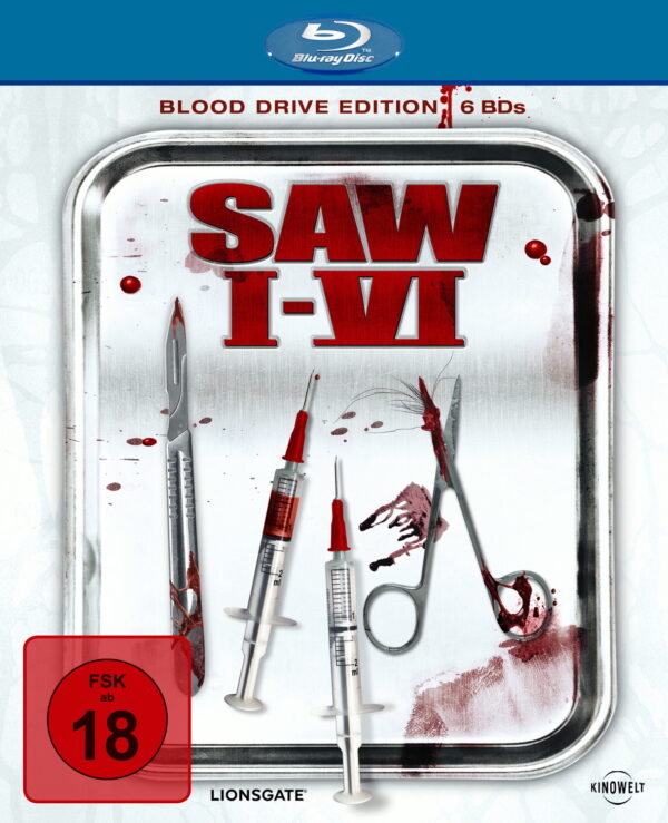 Saw I-VI (Blood Drive Edition, 6 Discs)