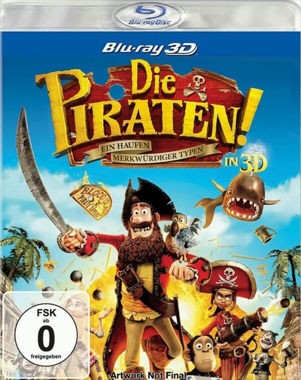 Die Piraten! - Ein Haufen merkwürdiger Typen (Blu-ray 3D)