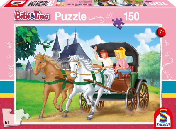 Bibi und Tina - Kutschfahrt, 150 Teile Puzzle