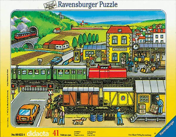 Bahnfahrt, 41 Teile Rahmenpuzzle