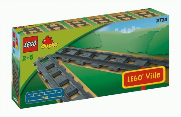 LEGO DUPLO Eisenbahn - 2734 6x gerade Schienen