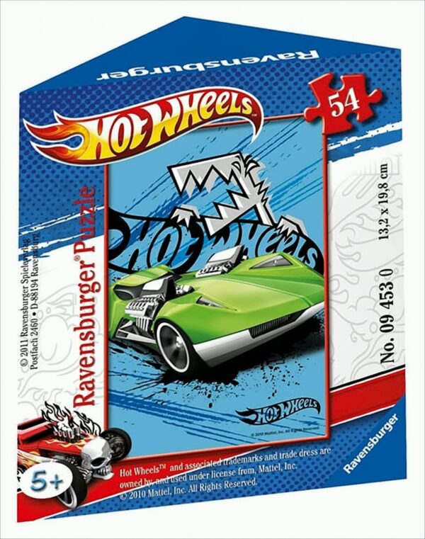 Pyramidenverpackung: Hot Wheels 54 Teile Puzzle