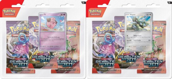 Pokemon Karmesin & Purpur – Gewalten der Zeit 3-er Pack Blister (sortierter Artikel)