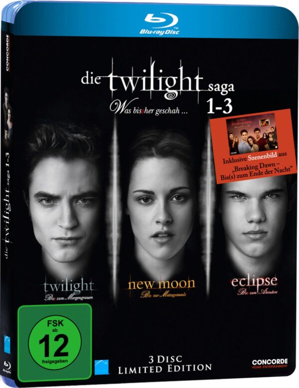 Die Twilight Saga 1-3 - Was bissher geschah... (Limited Edition, 3 Discs)