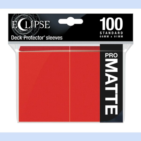 UP Deck Protectors ECLIPSE Matte Apple Red (100ct)