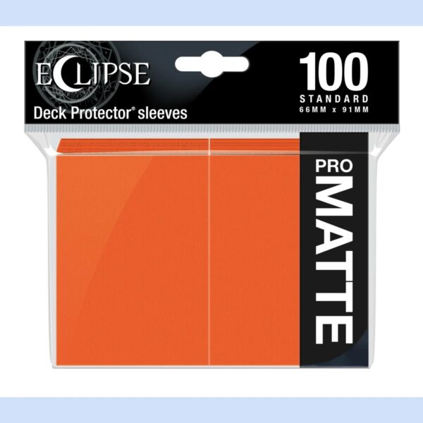 UP Deck Protector ECLIPSE Matte Pumpkin Oran.100ct