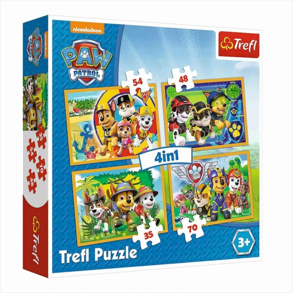 4 in 1 Puzzle - Paw Patrol