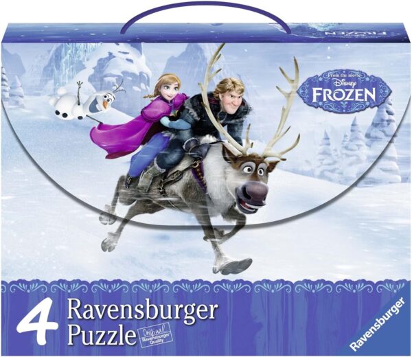 Frozen Die Eiskönigin in Einer Schachtel 4 x Puzzle-Set