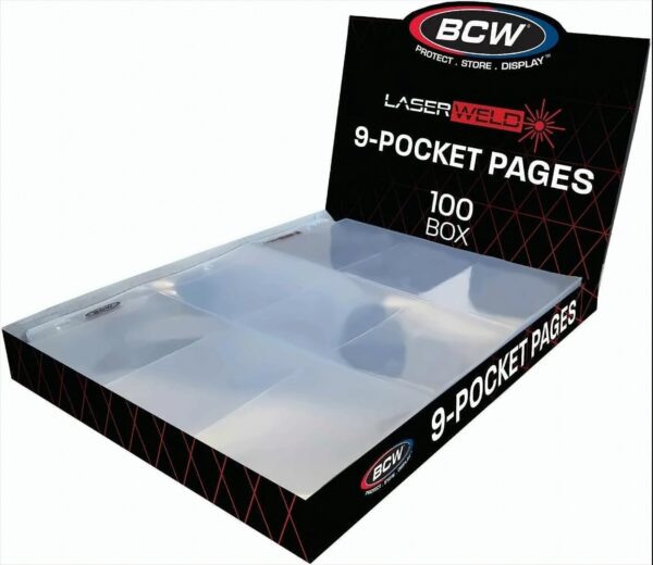 BCW Hüllen für 9 Karten (100ct.) 3 Loch Laserweld