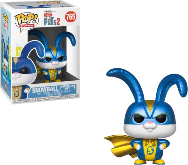 Funko POP Movies - Pets 2 - Snowball in Superhero Suit 765