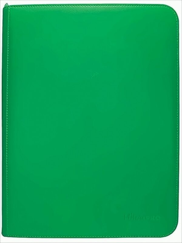 UP 9-Pocket Zippered-Pro-Binder - Green