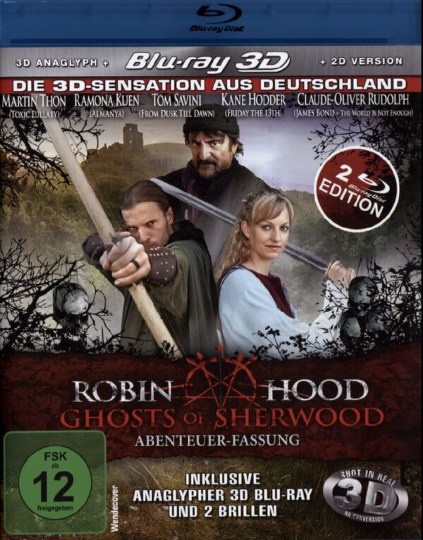 Robin Hood - Ghosts of Sherwood - Abenteuer Fassung (+ anaglyphe 3D-Fassung/2D-Version auf Blu-ray) (+ 2 3D-Brillen)