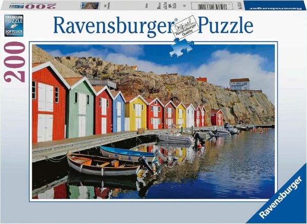 Colorful Scandinavian Houses - 200 Teile Puzzle für Erwachsene und Kinder ab 14 Jahren